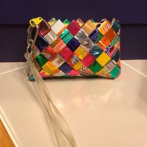 Multicolored Wristlet